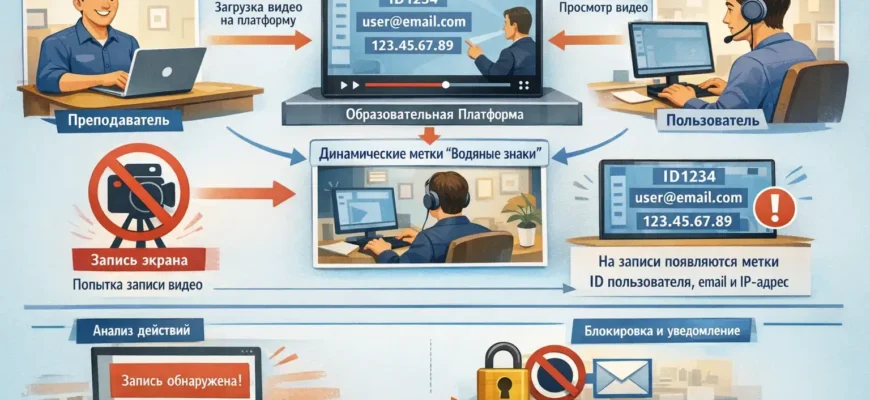 Защита видео от записи экрана для онлайн обучения